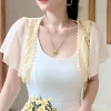 Áo khoác Bolero nữ cỡ lớn trắng đen tay ngắn, ren filipiniana – chỉ 90.468₫ 7