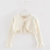 Áo Khoác Cardigan Dệt Kim Tay Dài Cổ Tròn Màu Sắc Đơn Giản Bé Gái 162.864 VND