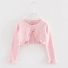 Áo Khoác Cardigan Dệt Kim Tay Dài Cổ Tròn Màu Sắc Đơn Giản Bé Gái 162.864 VND 3