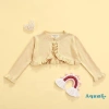 Áo Khoác Cardigan Dệt Kim Tay Dài Cổ Tròn Màu Sắc Đơn Giản Bé Gái 162.864 VND 5