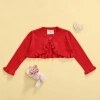 Áo Khoác Cardigan Dệt Kim Tay Dài Cổ Tròn Màu Sắc Đơn Giản Bé Gái 162.864 VND 7