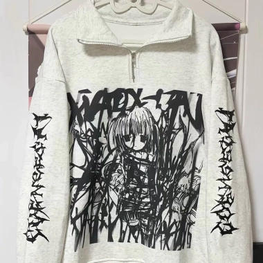 Áo khoác hoodie nữ cổ đứng phong cách Nhật Bản, dài tay rộng mùa xuân hè 2.025 - Giá ưu đãi 237.826₫
