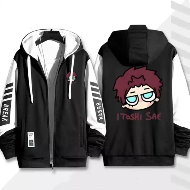 Áo khoác hoodie PG BLUE LOCK Isagi Yoichi Chigiri Hyoma Nagi Seishiro - Dây kéo thời trang, giảm giá 268.920₫