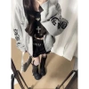 Áo khoác nỉ mũ trùm đầu Gothic kiểu Mỹ - ấm áp thu đông, giảm giá 18% 3