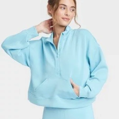 Áo khoác nỉ nữ All In Motion dáng crop thể thao, khóa kéo nửa dây, nhẹ nhẹ, VNXK: Giá chỉ 45.000₫ 3 Áo khoác nỉ nữ All In Motion dáng crop thể thao, khóa kéo nửa dây, nhẹ nhẹ, VNXK: Giá chỉ 45.000₫ 3