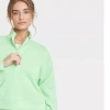 Áo khoác nỉ nữ All In Motion dáng crop thể thao, khóa kéo nửa dây, nhẹ nhẹ, VNXK: Giá chỉ 45.000₫ 4