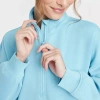 Áo khoác nỉ nữ All In Motion dáng crop thể thao, khóa kéo nửa dây, nhẹ nhẹ, VNXK: Giá chỉ 45.000₫ 14