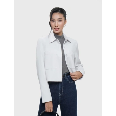 Áo khoác nữ CANIFA cổ bẻ dài tay dáng ngắn - Giá chỉ 559.000 VND, giảm tới 20%