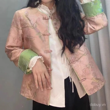 Áo khoác nữ jacquard thanh lịch phong cách retro mùa xuân - Giá ưu đãi 357.117đ 6 Áo khoác nữ jacquard thanh lịch phong cách retro mùa xuân - Giá ưu đãi 357.117đ 6