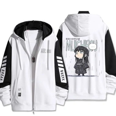 Áo khoác unisex PS2 Demon Slayer Tokitou Muichirou dây kéo – giá chỉ 276.480₫, giảm 21%
