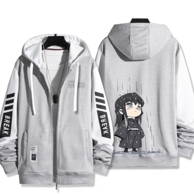 Áo khoác unisex PS2 Demon Slayer Tokitou Muichirou dây kéo – giá chỉ 276.480₫, giảm 21%