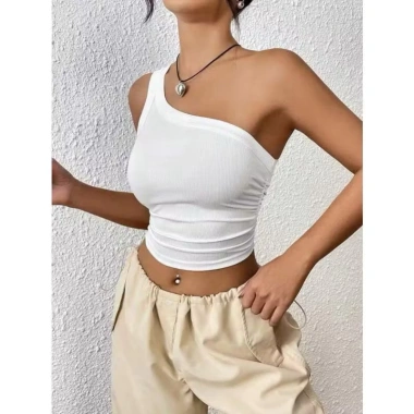 Áo lệch vai croptop thời trang châu Âu, big size, vải gân tăm lụa cao - 148k 6 Áo lệch vai croptop thời trang châu Âu, big size, vải gân tăm lụa cao - 148k 6
