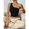 Áo lệch vai croptop thời trang châu Âu, big size, vải gân tăm lụa cao - 148k 8
