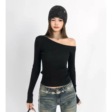 Áo lệch vai dài 50-55cm size 38-78kg, tặng dây chuyền cao cấp mua 2 sp – Giá 94.350 VND