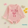 Áo Len Bé Gái Aqua Baby Đan Cổ Tròn Thêu Nơ Liền Quần Dài Tay Giá Ưu Đãi 361k 3