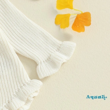 Áo Len Bé Gái Aqua Baby Đan Cổ Tròn Thêu Nơ Liền Quần Dài Tay Giá Ưu Đãi 361k