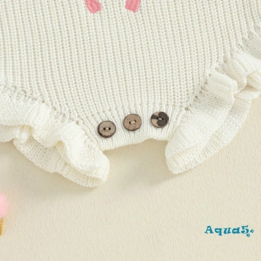 Áo Len Bé Gái Aqua Baby Đan Cổ Tròn Thêu Nơ Liền Quần Dài Tay Giá Ưu Đãi 361k