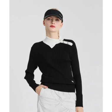 Áo len dài tay Le Coq Sportif golf nữ LG4FSTR3LV-BK00 giảm giá 18.9% chỉ 1.787.597₫