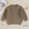 Áo len mùa thu đông trẻ em ấm áp dài tay, cardigan dệt kim nút, unisex cho bé trai và bé gái - chỉ 255.960₫ 3