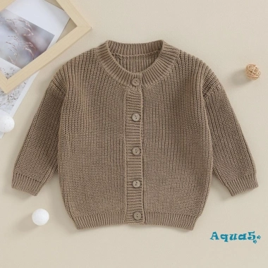 Áo len mùa thu đông trẻ em ấm áp dài tay, cardigan dệt kim nút, unisex cho bé trai và bé gái - chỉ 255.960₫ 3