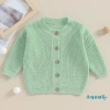 Áo len mùa thu đông trẻ em ấm áp dài tay, cardigan dệt kim nút, unisex cho bé trai và bé gái - chỉ 255.960₫ 4