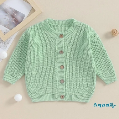Áo len mùa thu đông trẻ em ấm áp dài tay, cardigan dệt kim nút, unisex cho bé trai và bé gái - chỉ 255.960₫ 4