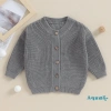Áo len mùa thu đông trẻ em ấm áp dài tay, cardigan dệt kim nút, unisex cho bé trai và bé gái - chỉ 255.960₫ 5