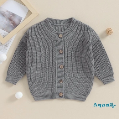 Áo len mùa thu đông trẻ em ấm áp dài tay, cardigan dệt kim nút, unisex cho bé trai và bé gái - chỉ 255.960₫ 5