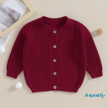 Áo len mùa thu đông trẻ em ấm áp dài tay, cardigan dệt kim nút, unisex cho bé trai và bé gái - chỉ 255.960₫ 6