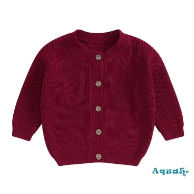 Áo len mùa thu đông trẻ em ấm áp dài tay, cardigan dệt kim nút, unisex cho bé trai và bé gái - chỉ 255.960₫ 10