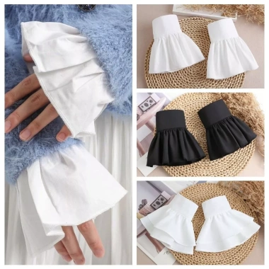 Áo len tay giả xếp li MAOYE66SY - Ruffles, vòng bít tháo rời, voan Lolita dễ thương - Giá 106.920