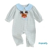 Áo liền quần Aqua-Baby Giáng Sinh Tuần Lộc Thêu Cổ Búp Bê Tay Dài - Thu Đông Dễ Thương, Giá 242k 10