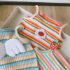 Áo liền quần bé gái Pig BeBe body chip 2 dây sọc cầu vồng dễ thương – giá 119k 3