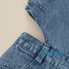 Áo Liền Quần Cổ Vuông Không Tay Màu Trơn - Thời Trang Mùa Hè Bé 6 Tháng‑4 Tuổi, Giá 180.900₫ 8