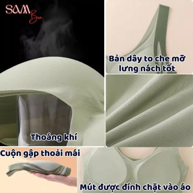 Áo lót BIGSIZE không gọng BRA26 - Định hình, ôm sát, mút mỏng nhẹ, chống trượt, không chảy xệ, chỉ 150.000đ