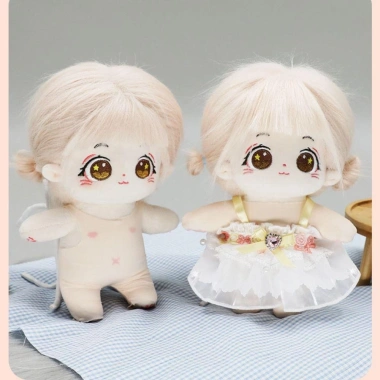 Áo lót búp bê ROLY + váy ngủ mini 20cm, trang phục Fishion cotton nhồi bông - giảm 20% 9