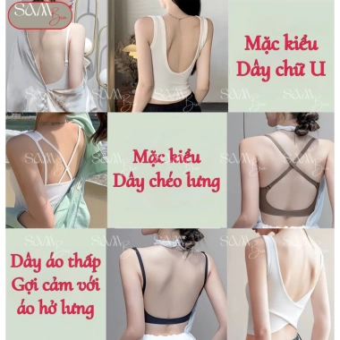 Áo Lót Hở Lưng BRA13 Cài Trước, Su Đúc Mút Bàn Tay Nâng 3cm Không Lộ Viền 230k 3