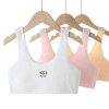 Áo lót học sinh màu trắng cotton mút mỏng, họa tiết gấu trúc đáng yêu, chỉ 29.900₫