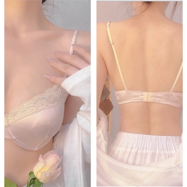 Áo Lót Lụa Satin Mút Mỏng và Ren Quyến Rũ, Nâng Ngực Thoải Mái, Giá 168k 7