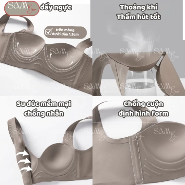 Áo Lót Nâng Ngực SamBra BRA02 Chống Chảy Xệ, Đúc Su Che Mỡ Lưng Nách - 185.000₫ 2
