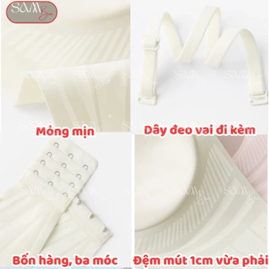 Áo lót nữ không dây BRA06 nâng vòng 1 ôm quả, chống trượt không tụt, dây đeo tháo rời – 145.000₫ 9