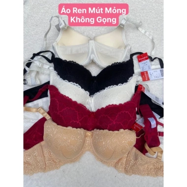 Áo Lót Nữ Mút Mỏng 1.5cm Không Gọng Ren - Thoáng Mát, Giá 95.000 Giảm từ 115.900