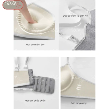 Áo Lót Nữ Nâng Ngực Đệm Dày 4cm Không Gọng Tạo Khe - Giảm Giá Đến 150k 3