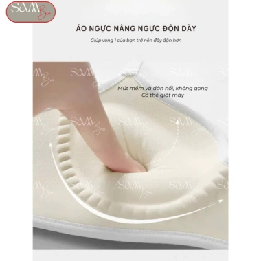 Áo Lót Nữ Nâng Ngực Đệm Dày 4cm Không Gọng Tạo Khe - Giảm Giá Đến 150k 4