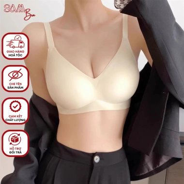 Áo Ngực Đệm Vừa Đúc Su Lạnh Không Gọng Giọt Nước, Ôm Ngực Tôn BRA07 150.000 VND