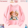 Áo nỉ Elsa công chúa tuyết bé gái - Vải da cá co dãn, dày dặn, ấm mềm, giảm còn 160k