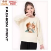 Áo nỉ Elsa công chúa tuyết bé gái - Vải da cá co dãn, dày dặn, ấm mềm, giảm còn 160k 6