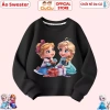 Áo nỉ Elsa công chúa tuyết bé gái - Vải da cá co dãn, dày dặn, ấm mềm, giảm còn 160k 7