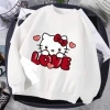 Áo nỉ Hello Kitty bé gái mỏng nhẹ dáng rộng cổ tròn thời trang 128.000 VND 7