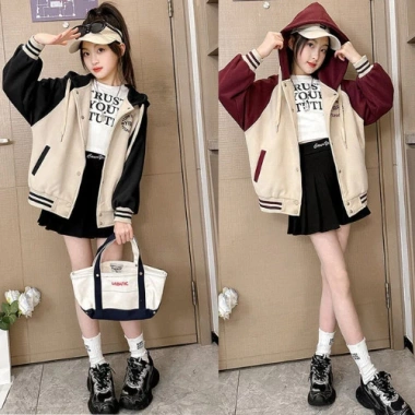Áo nỉ hoodie bé gái VANNY size 18‑52kg, áo khoác thu đông chất nỉ bông giảm giá 85k